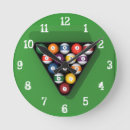 Buscar billar relojes de pared Bolas