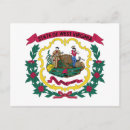 Buscar bandera del estado de virginia postales Patriótico