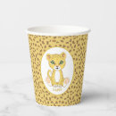Buscar leopardo papel vasos Cumpleaños