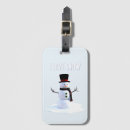 Buscar muñeco de nieve etiquetas para maletas Feliz navidad