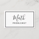 Buscar math tarjetas de visita Profesor