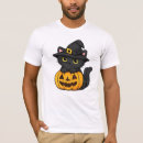 Buscar gato de halloween camisetas Calabaza