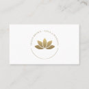 Buscar flor loto de tarjetas de visita meditación