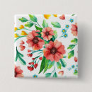 Buscar flores pintadas a mano chapas Floral