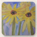 Buscar girasol amarillo posavasos Verano