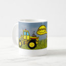 Buscar bulldozer tazas Trabajador de construcción