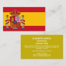 Buscar bandera española tarjetas de visita España