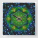 Buscar geometría sagrada relojes de pared Amor