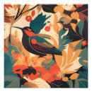 Buscar pájaro abstracto posters Vintage