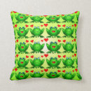 Buscar ranas lindas cojines Verde