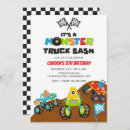 Buscar monster truck invitaciones Chico