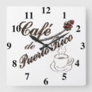 Buscar puerto rico relojes de pared Café