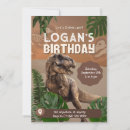 Buscar realista tarjetas e invitaciones Dinosaurio