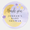 Buscar baby shower favor pegatinas Morado