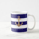 Buscar ancla del oro tazas Marina de guerra