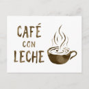 Buscar café con leche postales Cafetería