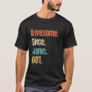 Buscar impresionante desde 1981 camisetas Cumpleaños