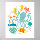 Buscar pulpo colorido posters Playa