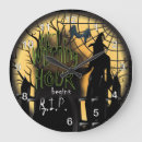 Buscar muerto relojes de pared Negro