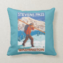 Buscar esquiadores cojines Nieve