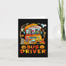 Buscar conductor del autobús tarjetas Otoño