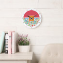 Buscar rayado relojes de pared Monograma
