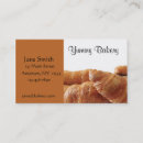 Buscar croissant tarjetas de visita Comida