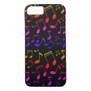 Buscar notas musicales iphone fundas Negro