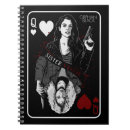Buscar reina de corazones cuadernos Rojo