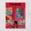 Buscar gato abstracto postales Negro