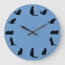 Buscar gatos negros relojes de pared Siluetas