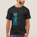 Buscar cumpleaños en marzo camisetas 40 ª