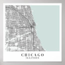 Buscar mapa de chicago posters Minimalista