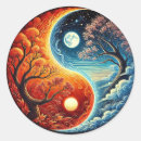 Buscar yin yang redondas pegatinas Equilibrio
