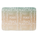 Buscar paz alfombrillas de baño Blanco