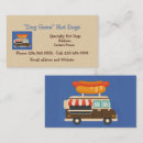 Buscar perritos calientes tarjetas de visita Comida