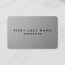 Buscar metal plateado tarjetas de visita Moderno