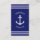 Buscar ancla del barco tarjetas de visita General y unisex