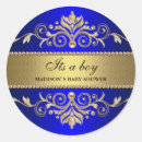 Buscar flourish pegatinas Azul