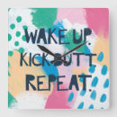 Buscar retroceso relojes de pared Azul