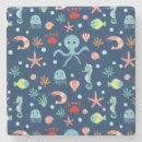 Buscar animales de mar posavasos Bajo el mar