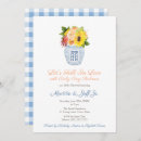 Buscar azul y naranja invitaciones Futura madre