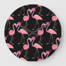 Buscar pájaro negro relojes de pared Flor