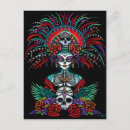 Buscar cráneo tribal postales Día de los muertos