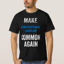 Buscar común camisetas Política