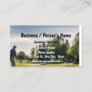 Buscar el golfing tarjetas de visita Negocio