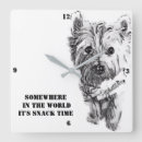 Buscar westie relojes de pared Blanco