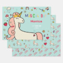 Buscar unicornio lindo papel de regalo Caprichoso
