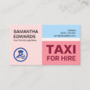 Buscar taxista tarjetas de visita Chofer