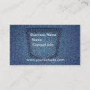 Buscar bolsillo tarjetas de visita Vaqueros